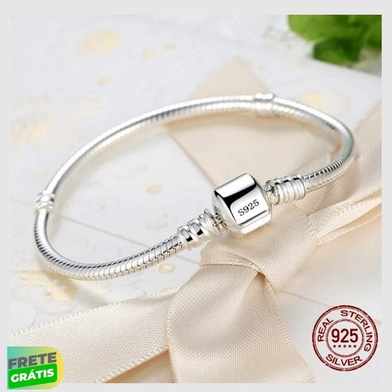 Pulseira estilo pandora 100% Original Prata 925 Sterlina